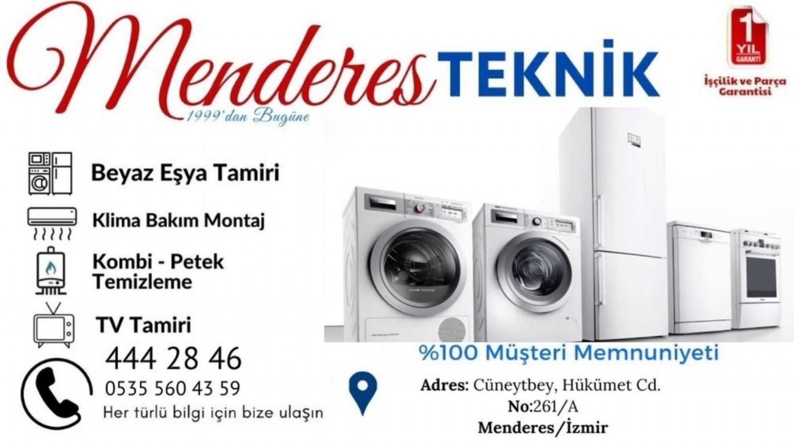 Menderes İndesit Beyaz Eşya Servisi