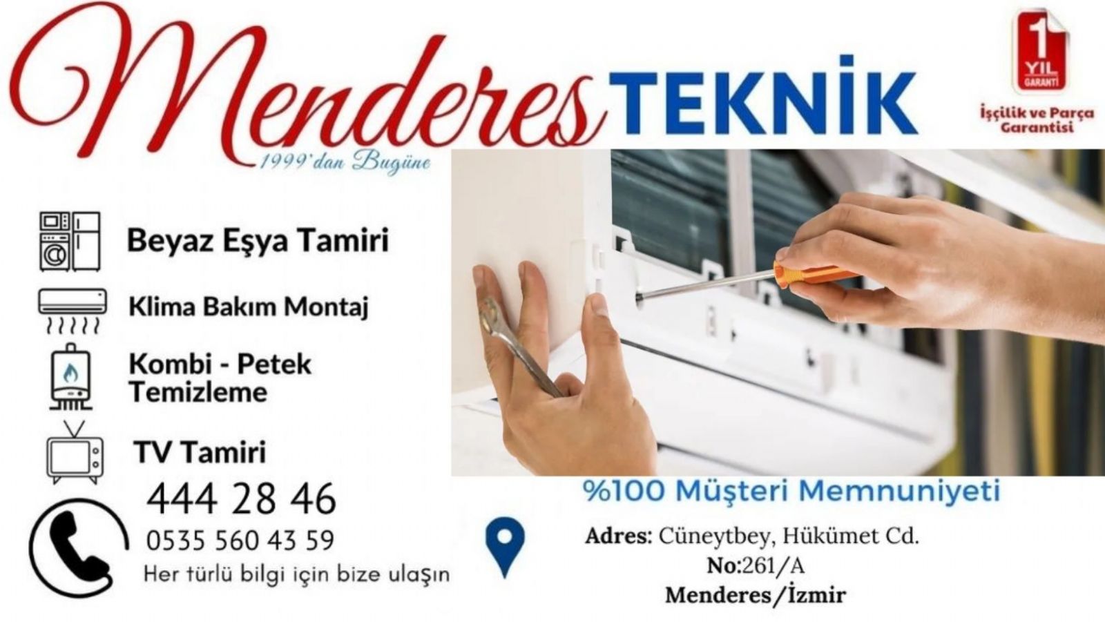 Menderes Arcelik Klima Servisi