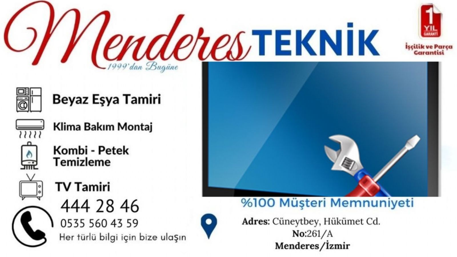 Menderes Arçelik Televizyon Servisi